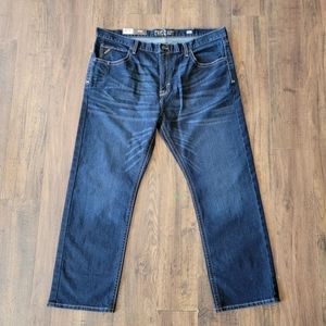NWT Mean's Ariat Rebar M4 Low Rise Bootcut Distressed Jeans